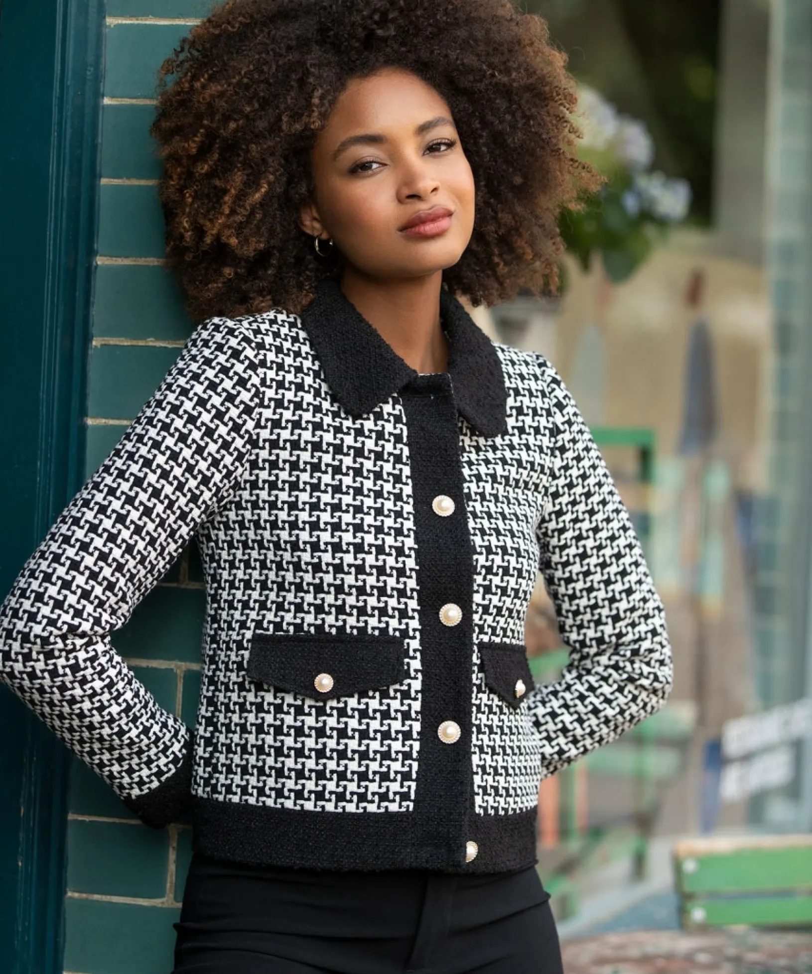 mono_magic_jacket_2.webp Coats & Jackets | Shop Blazers | Sale Coats & Jacket | Women's | Women's | Women's Joe Browns Mono Magic Jacket Black/White