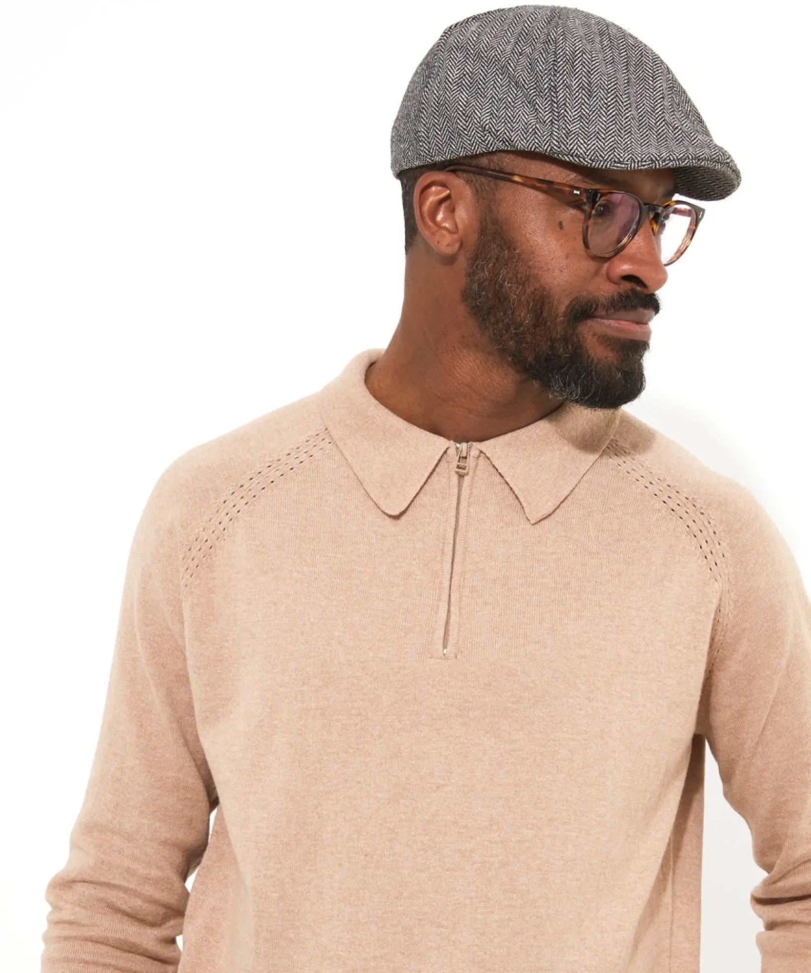 monterey_herringbone_cap_1.webp Accessories | Sale Accessories | Men,s | Men,s Joe Browns Monterey Herringbone Cap Grey