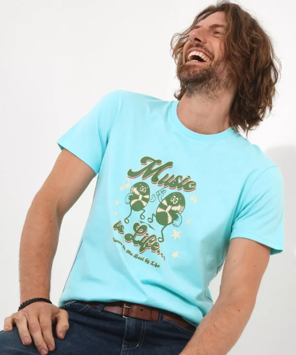 Shop Men's Collection | Graphic T-Shirts | Tops & T-Shirts | Sale Tops & T-Shirts | Top Picks | Top Picks | Men,s | Men,s Joe Browns Music Is Life Tee Blue