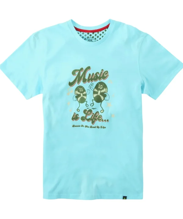Shop Men's Collection | Graphic T-Shirts | Tops & T-Shirts | Sale Tops & T-Shirts | Top Picks | Top Picks | Men，s | Men，s Joe Browns Music Is Life Tee Blue