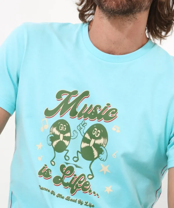 Shop Men's Collection | Graphic T-Shirts | Tops & T-Shirts | Sale Tops & T-Shirts | Top Picks | Top Picks | Men，s | Men，s Joe Browns Music Is Life Tee Blue