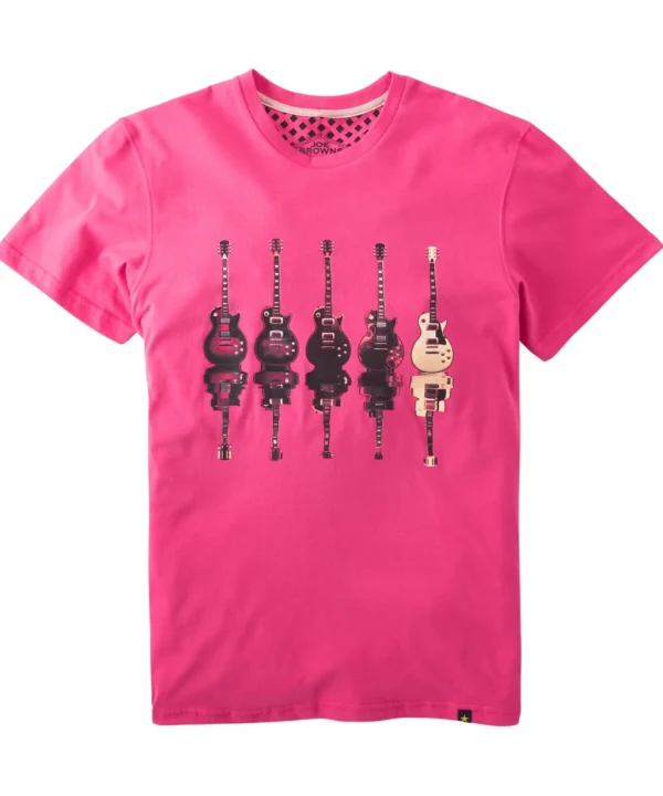 Shop Men's Collection | Graphic T-Shirts | Tops & T-Shirts | Sale Tops & T-Shirts | Top Picks | Top Picks | Men，s | Men，s Joe Browns Music Reflect Tee Pink