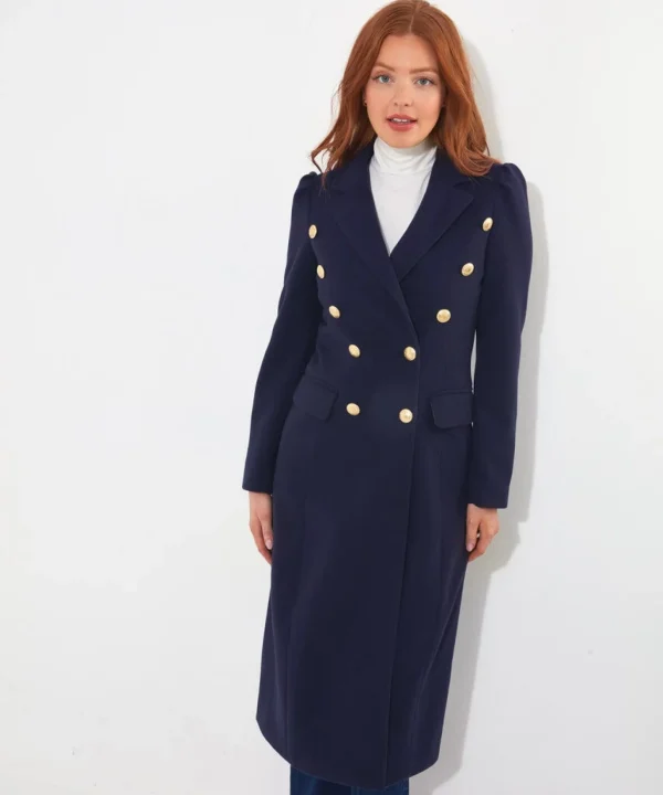 Shop Women's Collection | Occasion Outfits | Coats & Jackets | Top Picks | Top Picks | Women's Joe Browns Must Have Military Coat Navy