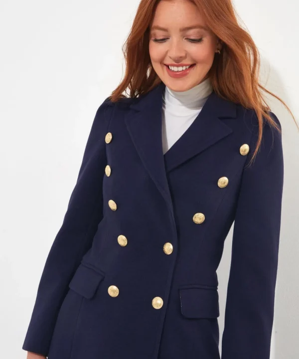 Shop Women's Collection | Occasion Outfits | Coats & Jackets | Top Picks | Top Picks | Women's Joe Browns Must Have Military Coat Navy