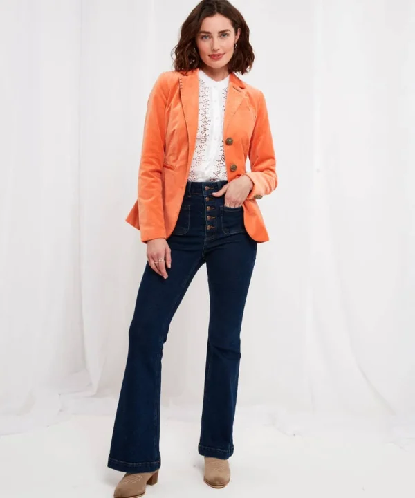 Blazers | Coats & Jackets | Shop Blazers | Sale Coats & Jacket | Women's | Women's | Women's | Women's Joe Browns Must Have Moleskin Blazer Orange