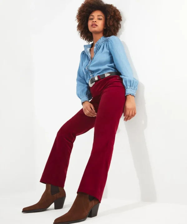 Shop Women's Collection | Jeans & Trousers | Top Picks | Women's Joe Browns Must Have Moleskin Trousers Berry / Teal