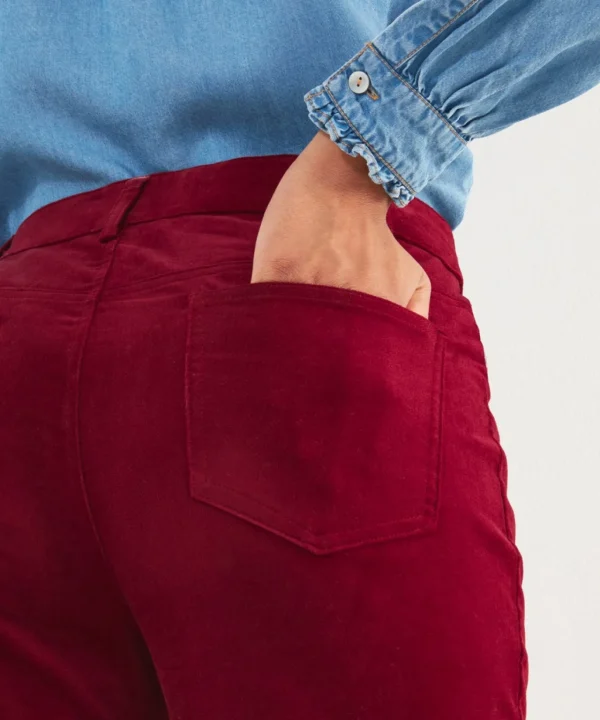 Shop Women's Collection | Jeans & Trousers | Top Picks | Women's Joe Browns Must Have Moleskin Trousers Berry / Teal