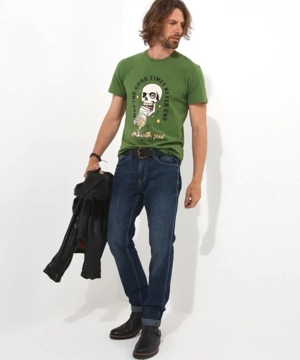 Shop Men's Collection | Graphic T-Shirts | Tops & T-Shirts | Sale Tops & T-Shirts | Top Picks | Top Picks | Men，s | Men，s Joe Browns Never End Tee Green