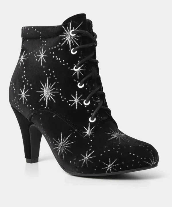 Knee High Boots | Ankle Boots | Party Footwear | Gifts | Boots & Shoes | Sale Boots & Shoes | Top Picks | Top Picks | Top Picks | Women's | Women's | Women's Joe Browns Night Star Velvet Bootees Black