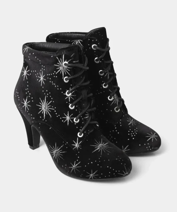 Knee High Boots | Ankle Boots | Party Footwear | Gifts | Boots & Shoes | Sale Boots & Shoes | Top Picks | Top Picks | Top Picks | Women's | Women's | Women's Joe Browns Night Star Velvet Bootees Black
