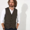 Shop Men's Collection | Leather Jackets | Top Picks | Men，s Joe Browns No Limits Leather Waistcoat Brown