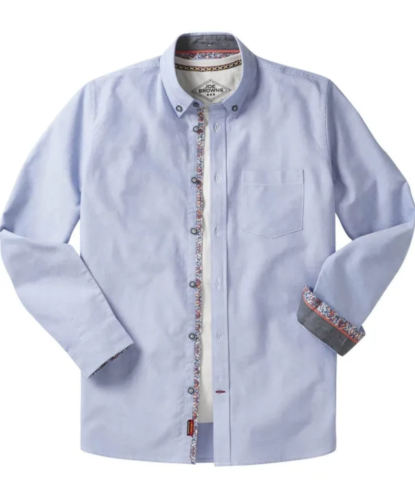 Work Shirts | Shirts | Top Picks | Men，s Joe Browns No Ordinary Oxford Shirt Blue