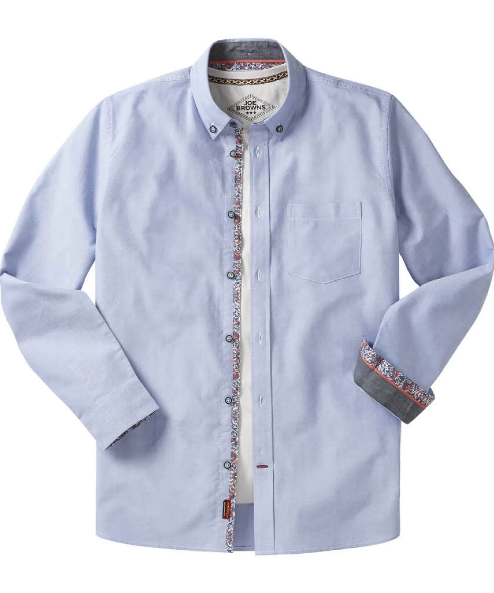 no_ordinary_oxford_shirt_1.webp Work Shirts | Shirts | Top Picks | Men,s Joe Browns No Ordinary Oxford Shirt Blue