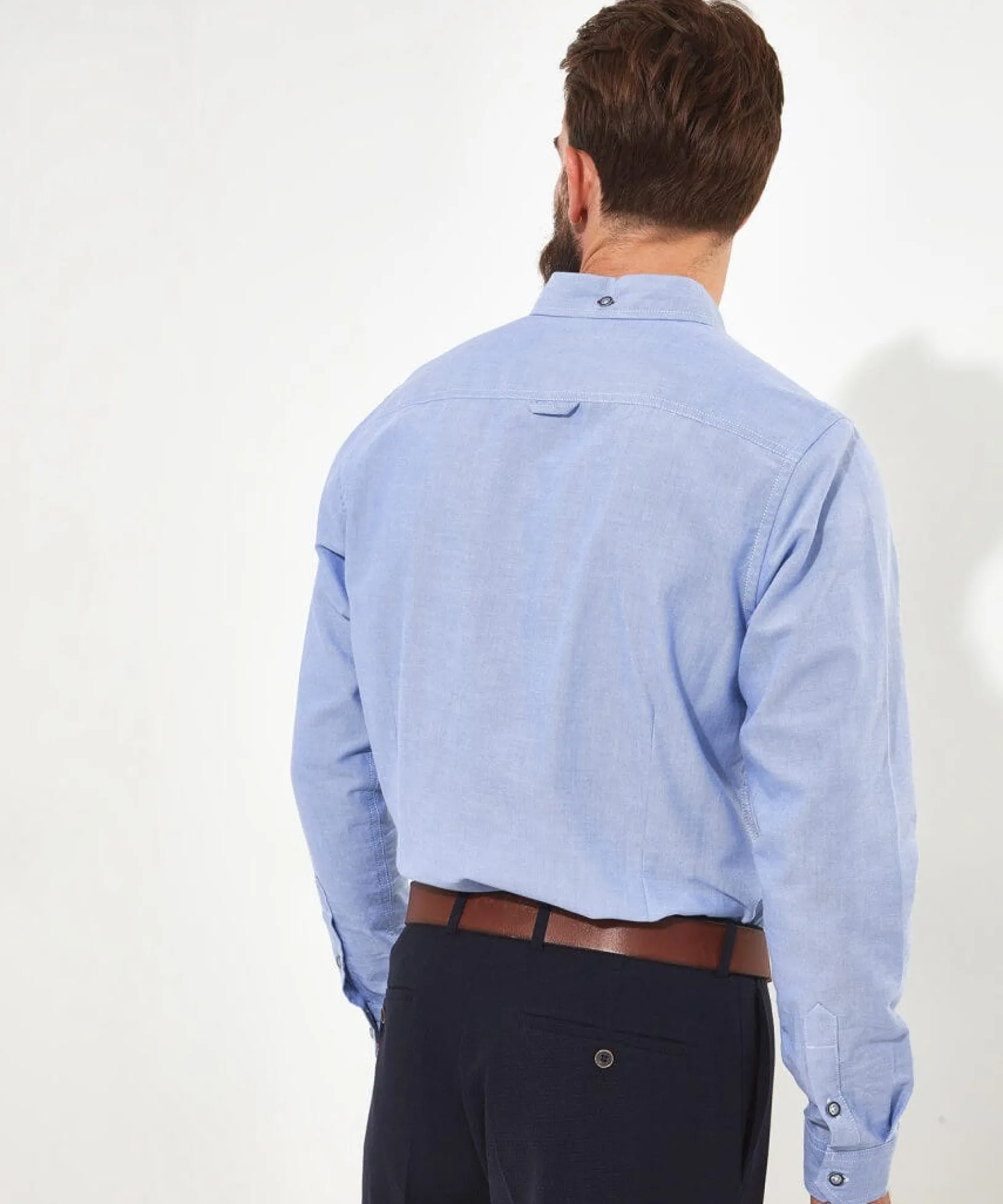 no_ordinary_oxford_shirt_3.webp Work Shirts | Shirts | Top Picks | Men,s Joe Browns No Ordinary Oxford Shirt Blue