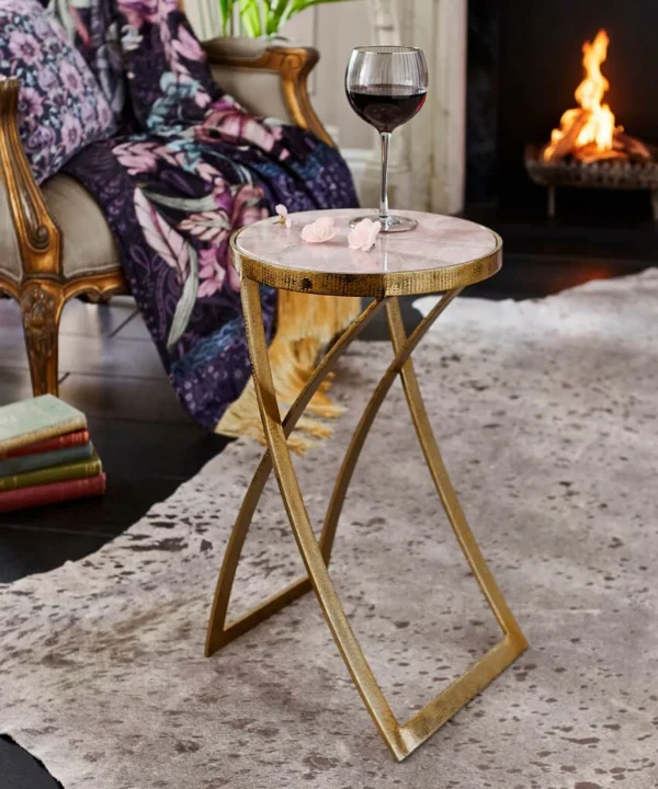 Living Room | Nouveau Reflections | Furniture & Storage | Home | Home | Home Joe Browns Nouveau Agate Top Martini Table Pink