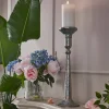 Living Room | Nouveau Reflections | Home Accessories | Candles & Candle Holders | Gifts | Home | Home | Home | Home | Women's Joe Browns Nouveau Distressed Blue Candle Holder Silver