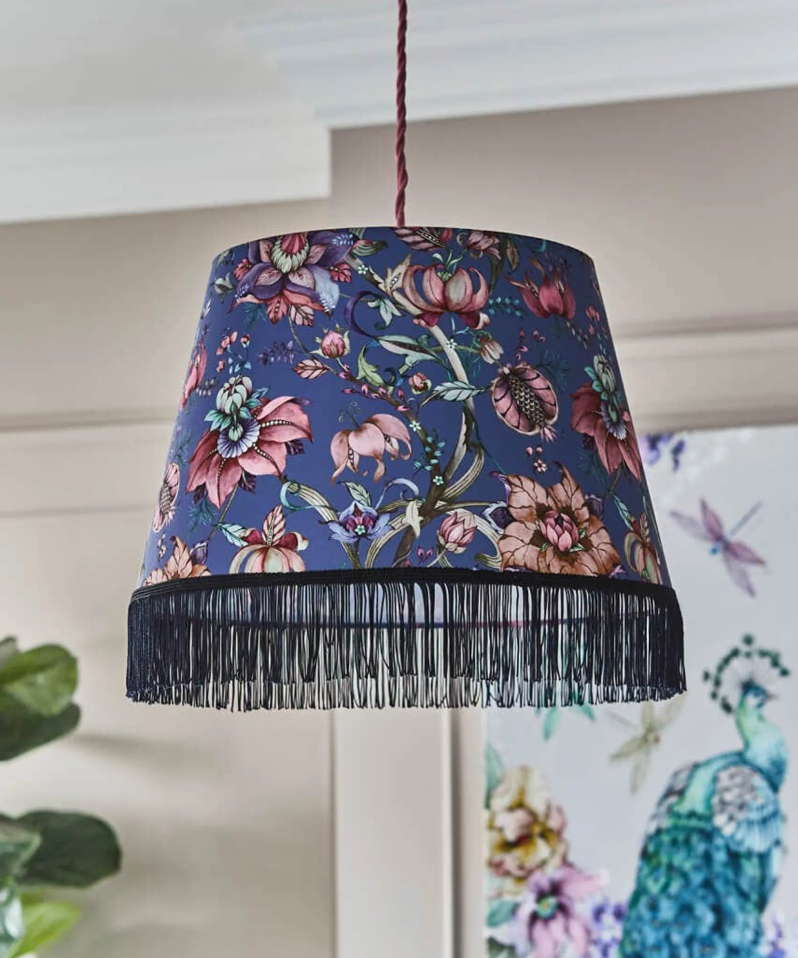 nouveau_printed_pendant_s_0.webp Living Room | Bedroom | Nouveau Reflections | Floral Décor | Nature Décor | Lighting & Lamps | Home | Home | Home | Home | Home | Home Joe Browns Nouveau Printed Pendant Shade Grey