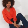 Shop Women's Collection | Cardigans & Coatigans | Sale Knitwear & Jumpers | Top Picks | Top Picks | Women's Joe Browns Oh So Cosy Jumper Orange