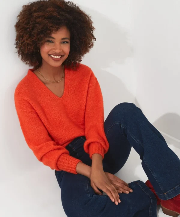 Shop Women's Collection | Cardigans & Coatigans | Sale Knitwear & Jumpers | Top Picks | Top Picks | Women's Joe Browns Oh So Cosy Jumper Orange