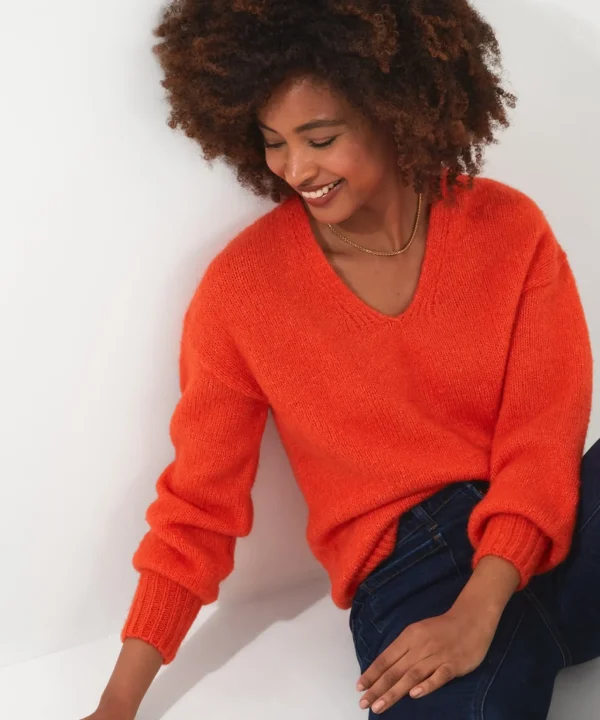 Shop Women's Collection | Cardigans & Coatigans | Sale Knitwear & Jumpers | Top Picks | Top Picks | Women's Joe Browns Oh So Cosy Jumper Orange
