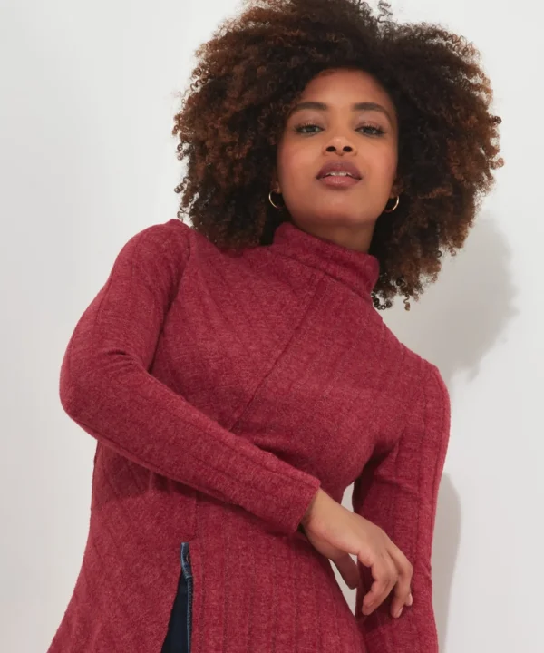 Shop Women's Collection | Tops, Tunics & Blouses | Sale Tops, Tunics & Blouses | Top Picks | Women's | Women's Joe Browns Oh So Cosy Tunic Top Berry