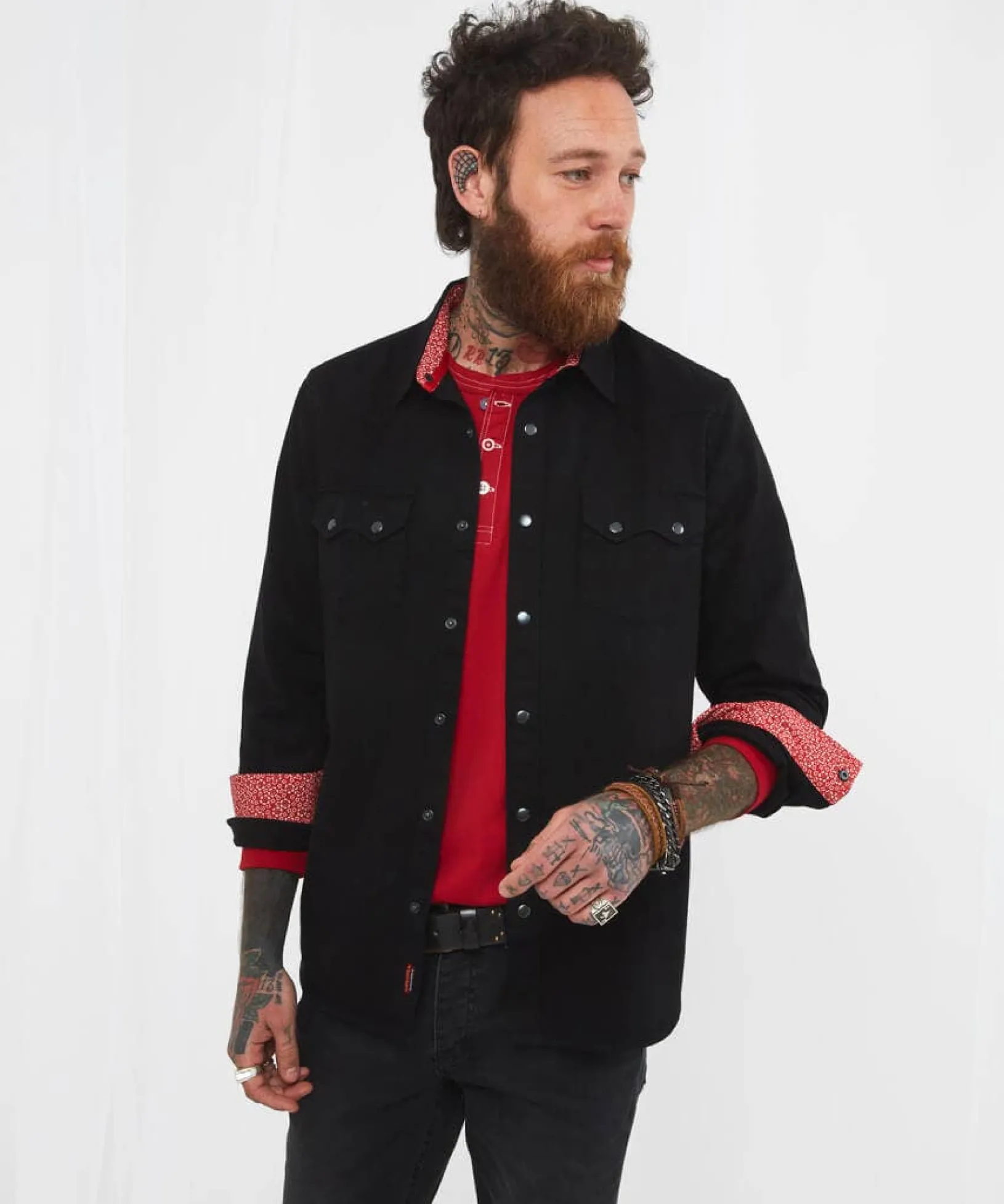 on_the_road_shirt_3.webp Shirts | Men,s Joe Browns On The Road Shirt Black