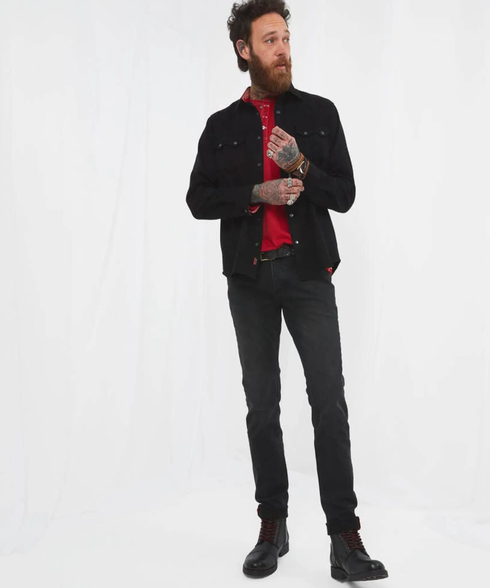 on_the_road_shirt_5.webp Shirts | Men,s Joe Browns On The Road Shirt Black