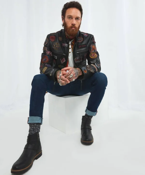 Leather Jackets | Coats & Jackets | Men,s | Men,s Joe Browns On Tour Leather Jacket Black