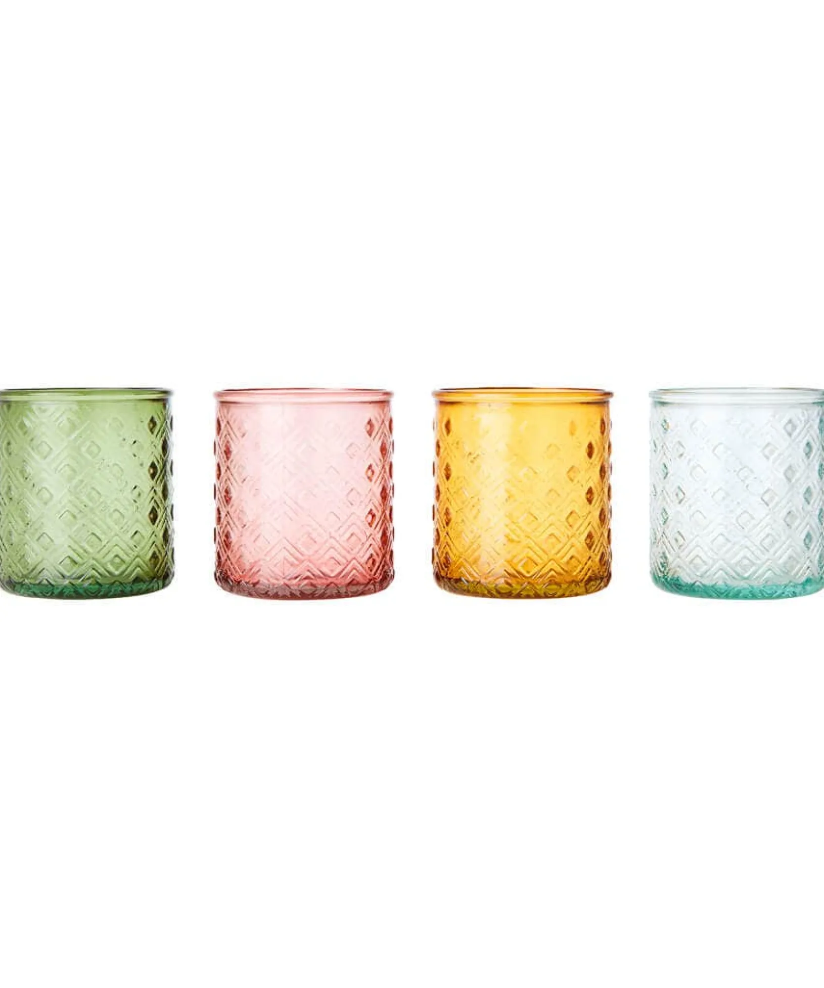 pack_of__recycled_glass_t_1-1.webp Living Room | Bedroom | Endless Sunsets | Home Accessories | Gifts | Home | Home | Home | Home | Women's Joe Browns Pack Of 4 Recycled Glass Tealight Holders Multi