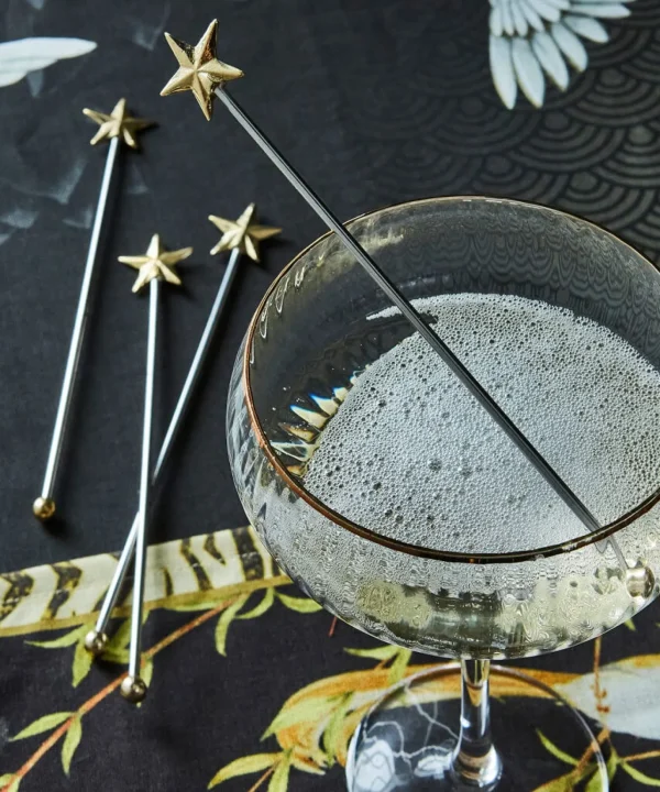 Christmas Accessories & Decorations | Kitchen | Gifts | Home | Home | Women's Joe Browns Pack Of 4 Star Drinks Stirrers Gold