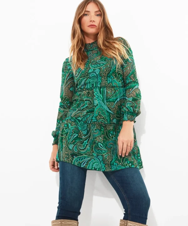 Tops, Tunics & Blouses | Sale Tops, Tunics & Blouses | Women's | Women's Joe Browns Paisley Promise Tunic Dress Green