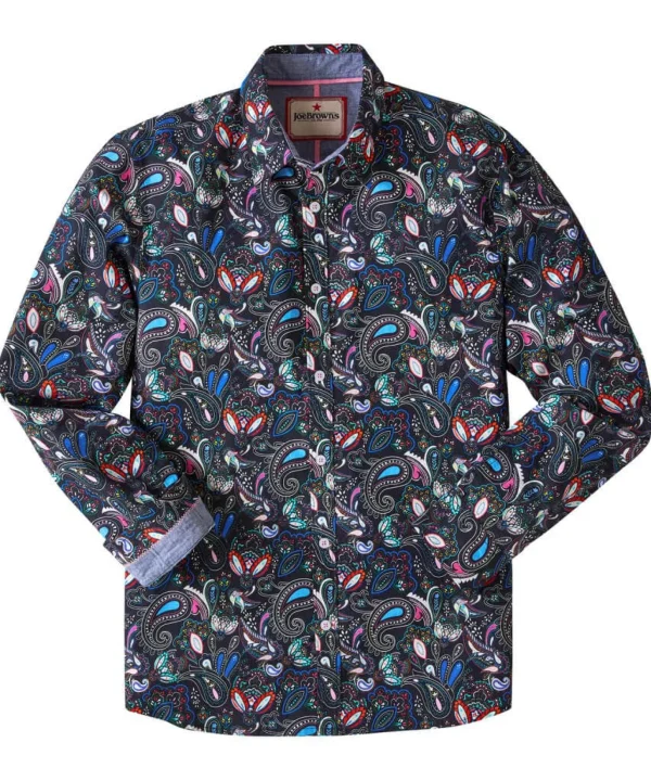 Shop Men's Collection | Funky Shirts | Men's Partywear | Shirts | Sale Shirts | Top Picks | Top Picks | Top Picks | Men，s | Men，s Joe Browns Party Paisley Shirt Black