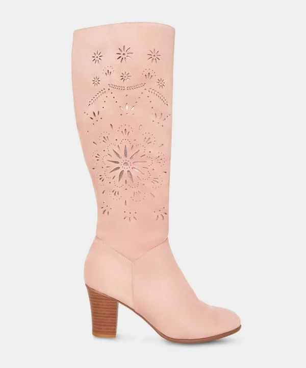 Sale Boots & Shoes | Women's Joe Browns Pearl River Laser Cut Boots Blush