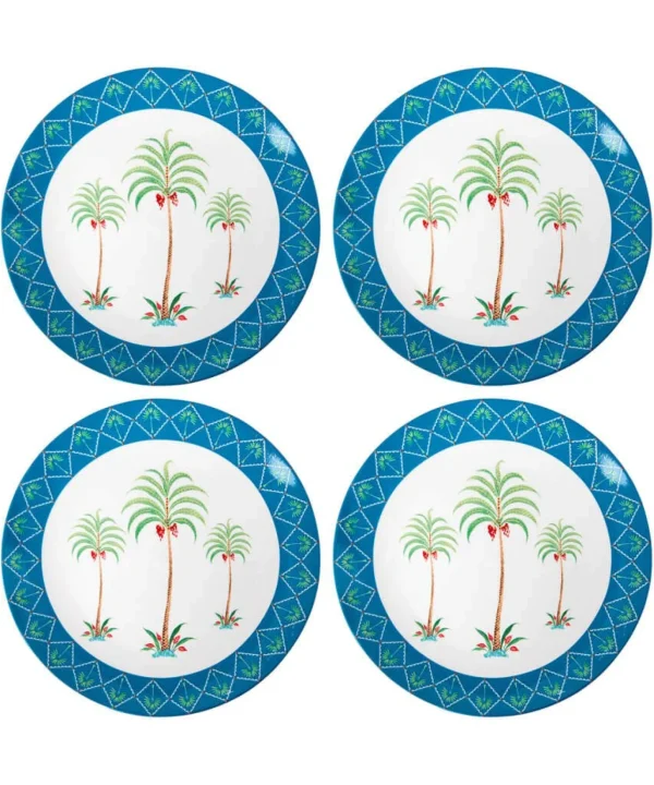 Floral Décor | Nature Décor | Sale Kitchen & Dining | Home | Home | Home Joe Browns Perfect Palm Set Of 4 Dinner Plates Multi
