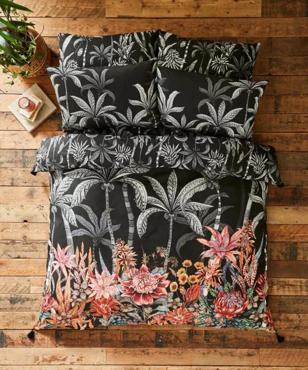 Bedroom | Endless Sunsets | Floral Décor | Nature Décor | Bedding | Sale Bedding | Home | Home | Home | Home | Home | Home Joe Browns Perfect Palms Reversible Bed Set Black