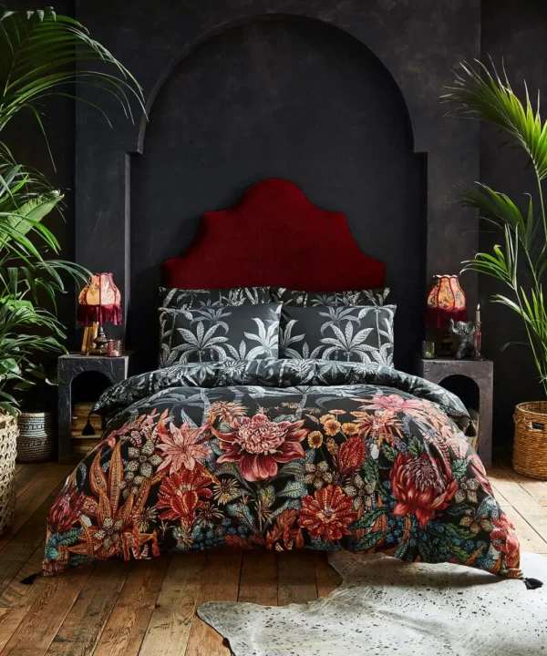 Bedroom | Endless Sunsets | Floral Décor | Nature Décor | Bedding | Sale Bedding | Home | Home | Home | Home | Home | Home Joe Browns Perfect Palms Reversible Bed Set Black