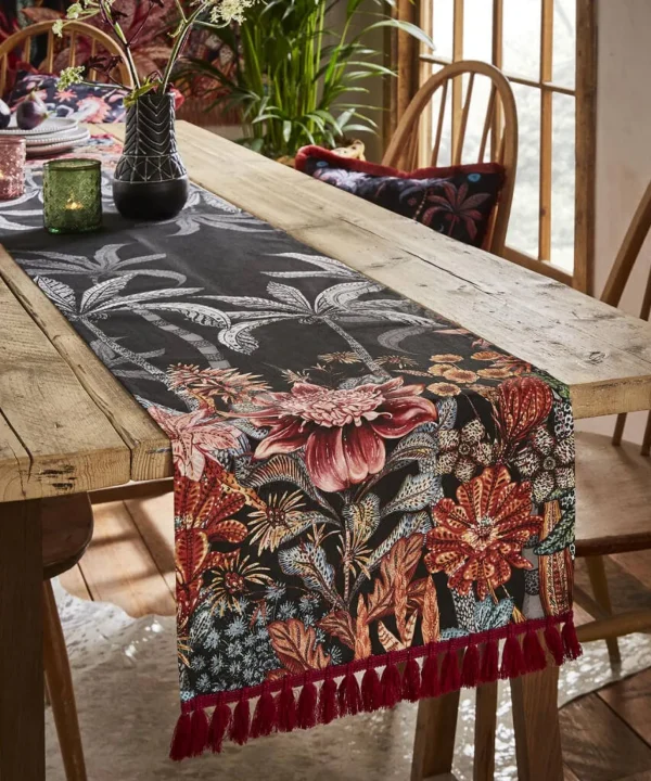 Endless Sunsets | Floral Décor | Nature Décor | Kitchen | Home | Home | Home | Home Joe Browns Perfect Palms Table Runner Black