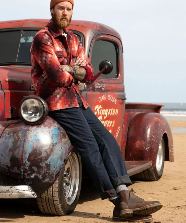 Shop Men's Collection | Funky Shirts | Shirts | Sale Shirts | Top Picks | Top Picks | Men，s | Men，s Joe Browns Perfect Pixel Shirt Dark Red
