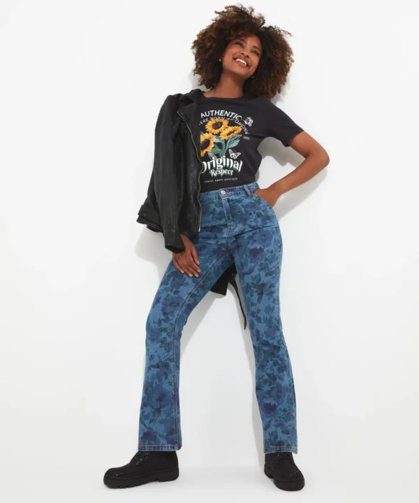 Denim Styles | Jeans & Trousers | Sale Jeans & Trousers | Women's | Women's | Women's Joe Browns Perfectly Printed Jeans Blue
