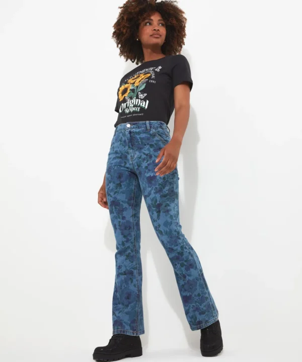 Denim Styles | Jeans & Trousers | Sale Jeans & Trousers | Women's | Women's | Women's Joe Browns Perfectly Printed Jeans Blue