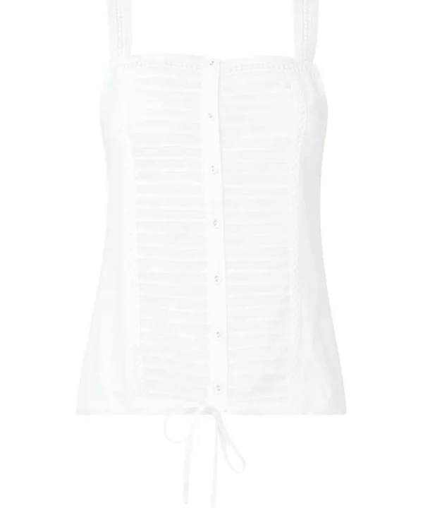 Sale Tops, Tunics & Blouses | Women's Joe Browns Pintuck Camisole Top White / Blue
