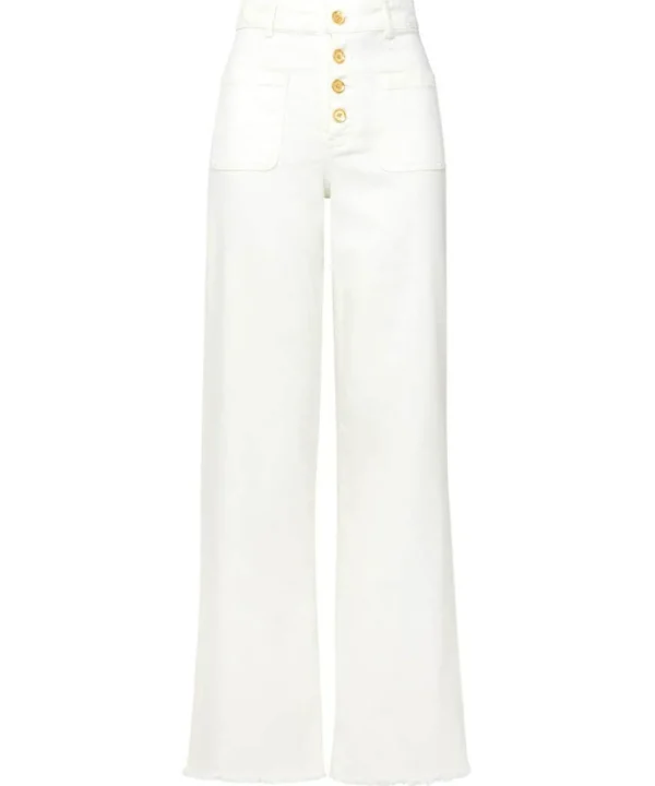 Sale Jeans & Trousers | Women's Joe Browns Pippa Wide Leg Jeans White / Pink
