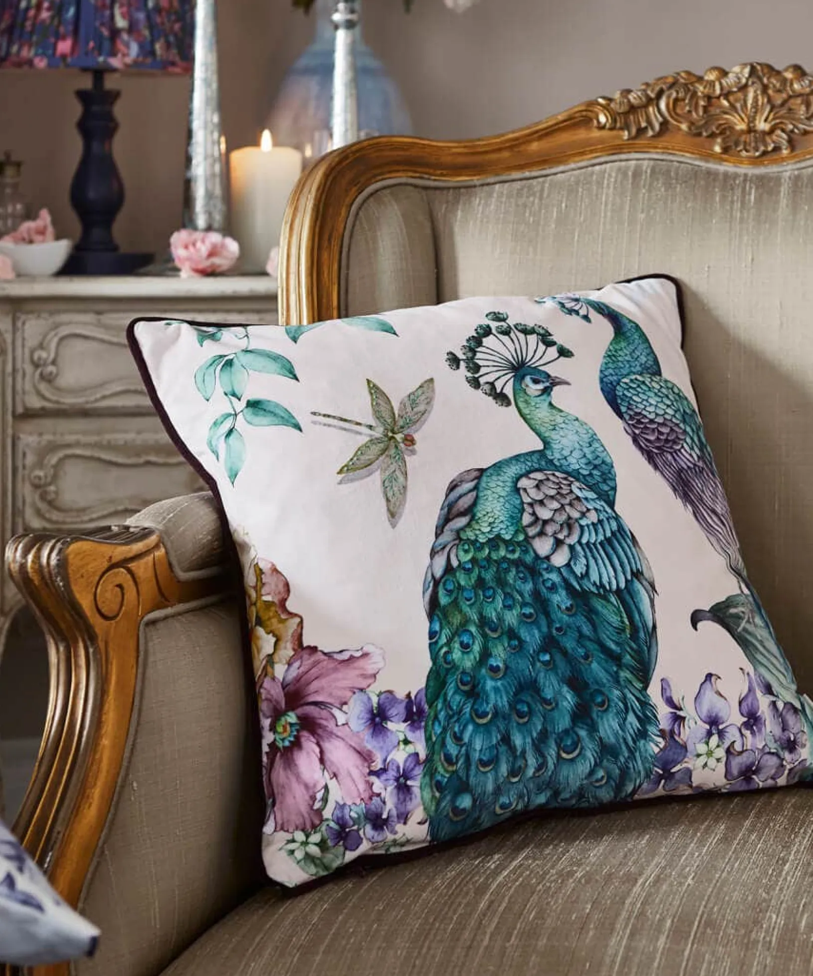 poised_peacocks_reversibl_0-1.webp Living Room | Bedroom | Nouveau Reflections | Nature Décor | Animal Décor | Cushions & Throws | Home | Home | Home | Home | Home | Home Joe Browns Poised Peacocks Reversible Cushion Multi