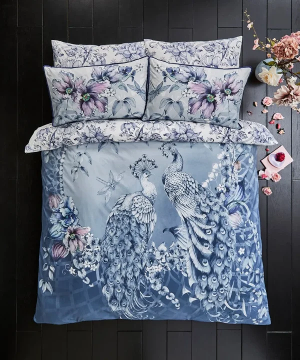 Bedroom | Nouveau Reflections | Floral Décor | Nature Décor | Animal Décor | Bedding | Home | Home | Home | Home | Home | Home Joe Browns Poised Peacocks Reversible Bed Set Blue