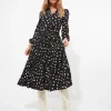 Shop Women's Collection | Vintage & Retro Dresses | Maxi Dresses | Party Dresses | Dresses | Sale Dresses | Top Picks | Top Picks | Top Picks | Top Picks | Women's | Women's Joe Browns Polly Spot Pleat Dress Black