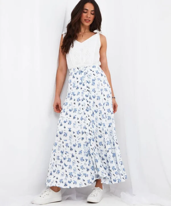 Sale Skirts | Women's Joe Browns Prairie Dreaming Skirt White