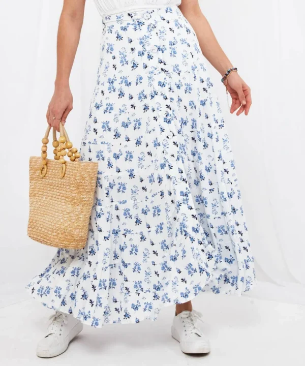 Sale Skirts | Women's Joe Browns Prairie Dreaming Skirt White