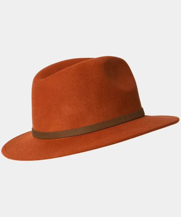 Accessories & Jewellery | Sale Accessories & Jewellery | Women's | Women's Joe Browns Premium Chic Wool Fedora Rust / Mustard