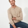 Shop Men's Collection | Knitwear & Jumpers | Sale Knitwear & Jumpers | Top Picks | Men，s | Men，s Joe Browns Premium Knitted Polo Oatmeal
