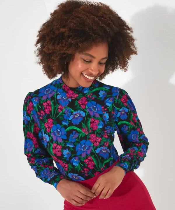 Shop Women's Collection | Tops, Tunics & Blouses | Sale Tops, Tunics & Blouses | Top Picks | Women's | Women's Joe Browns Radiant Floral Print Top Multi